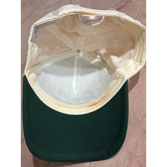 Eleven Eleven Caviar Cowboy Cap in Beige & Forest Green One Size New Baseball Ha - Picture 8 of 15
